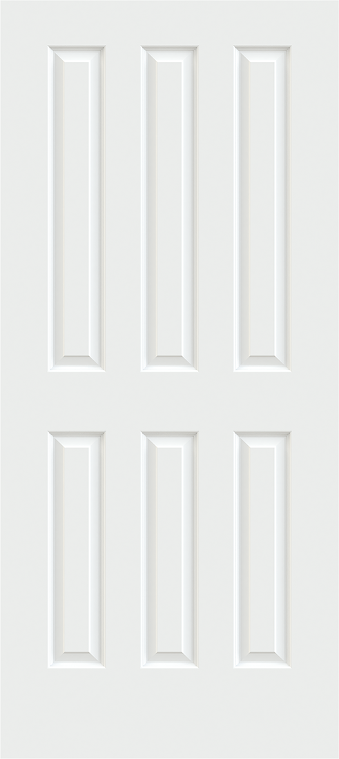 6 Panels Raised SR – C | Stile and Rail Wooden Doors