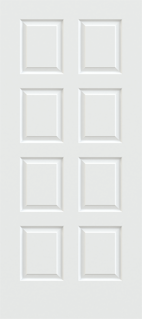 8 Panels Raised SR – B | Stile and Rail Wood Doors